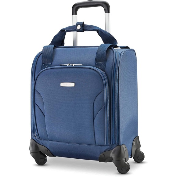 Samsonite Underseat Carry-On Spinner Luggage USB Port Blue One Size Travel